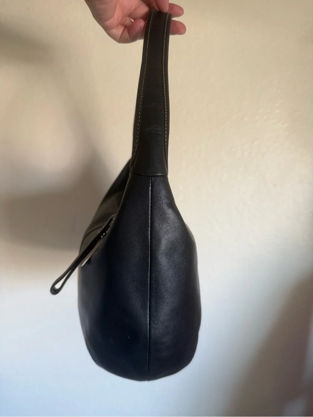 Vintage 2003 Coach Ergo Hobo Black Leather Shoulder Bag 9219